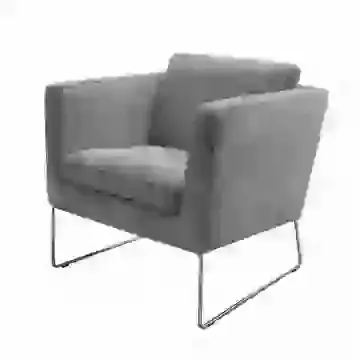 Modern Compact Cubed Accent Chair